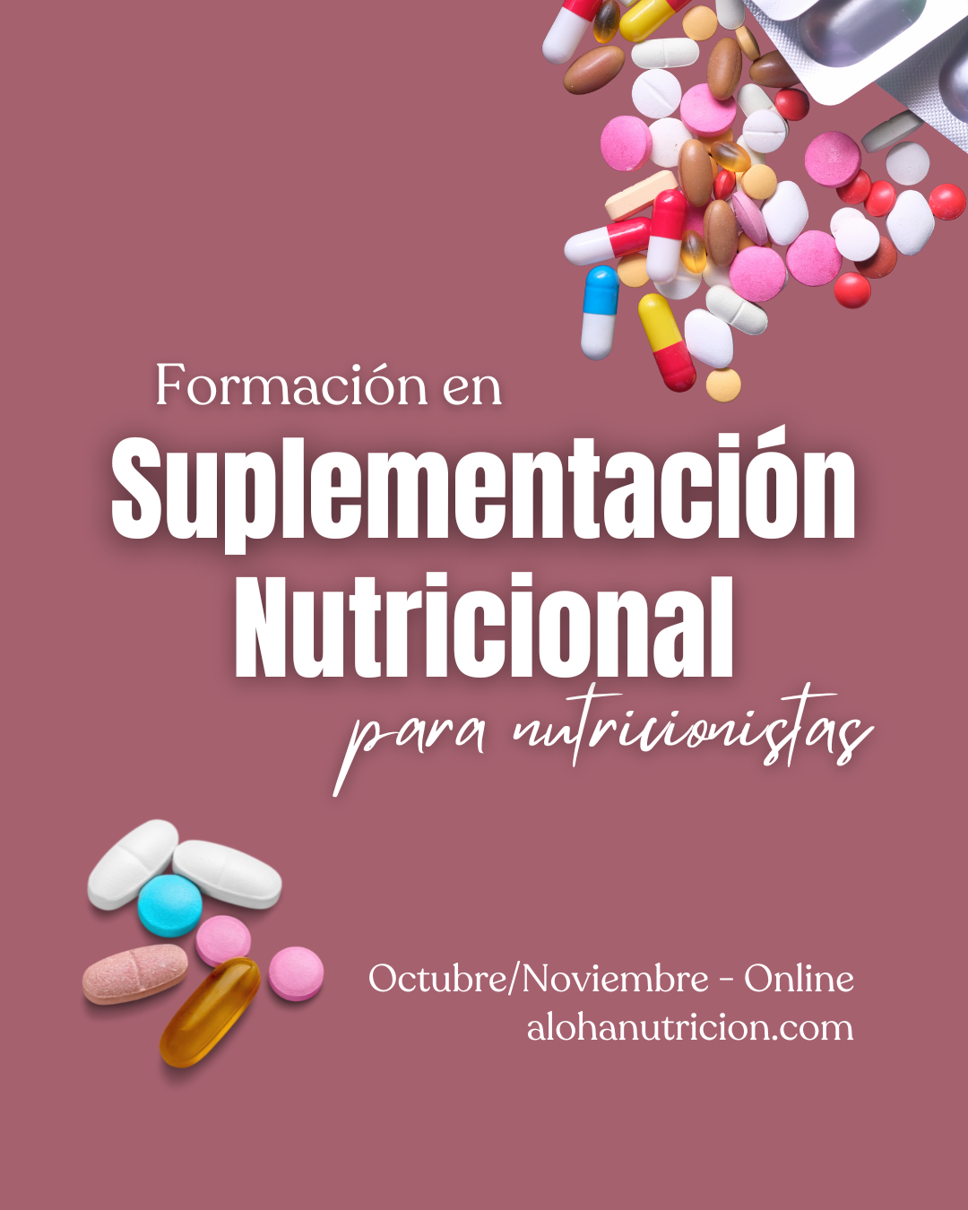 SUPLEMENTACION NUTRICIONAL para Nutricionistas