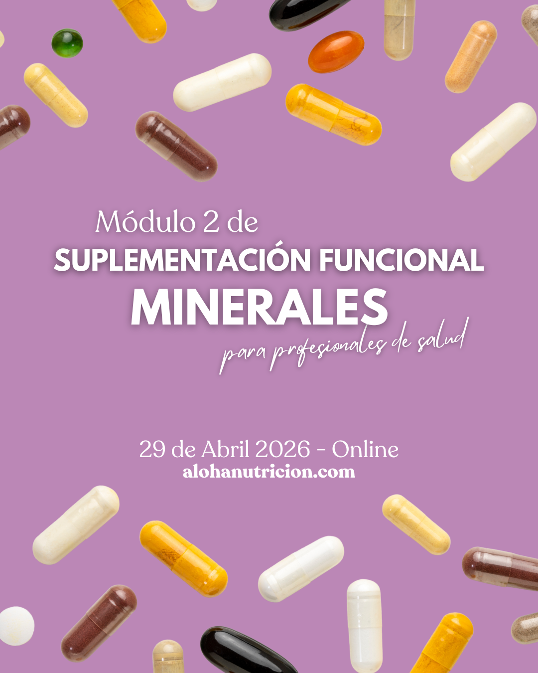 Suplementación Funcional: Modulo 2 MINERALES
