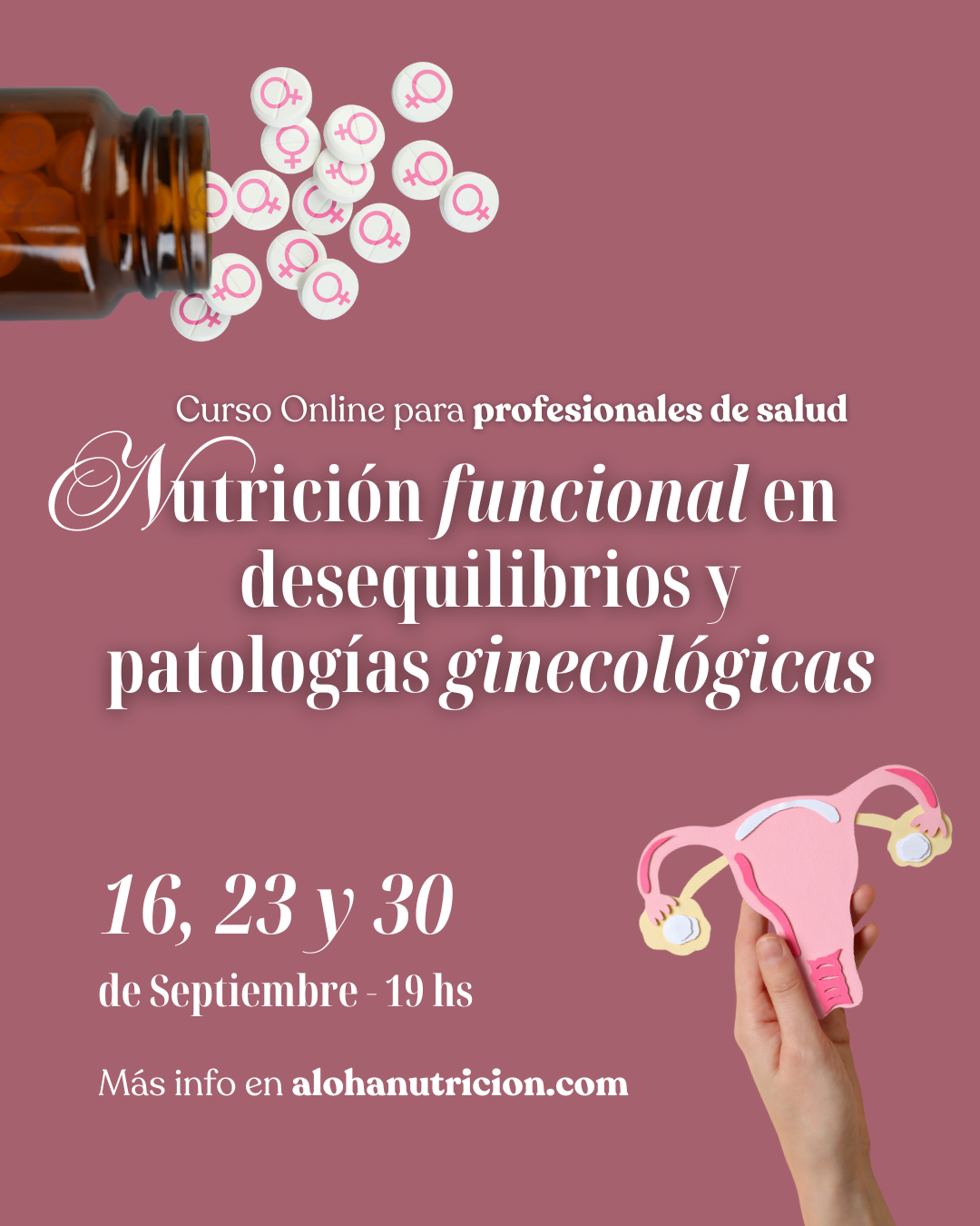Curso Online Nutrición Funcional para desequilibrios y patologías ginecológicas