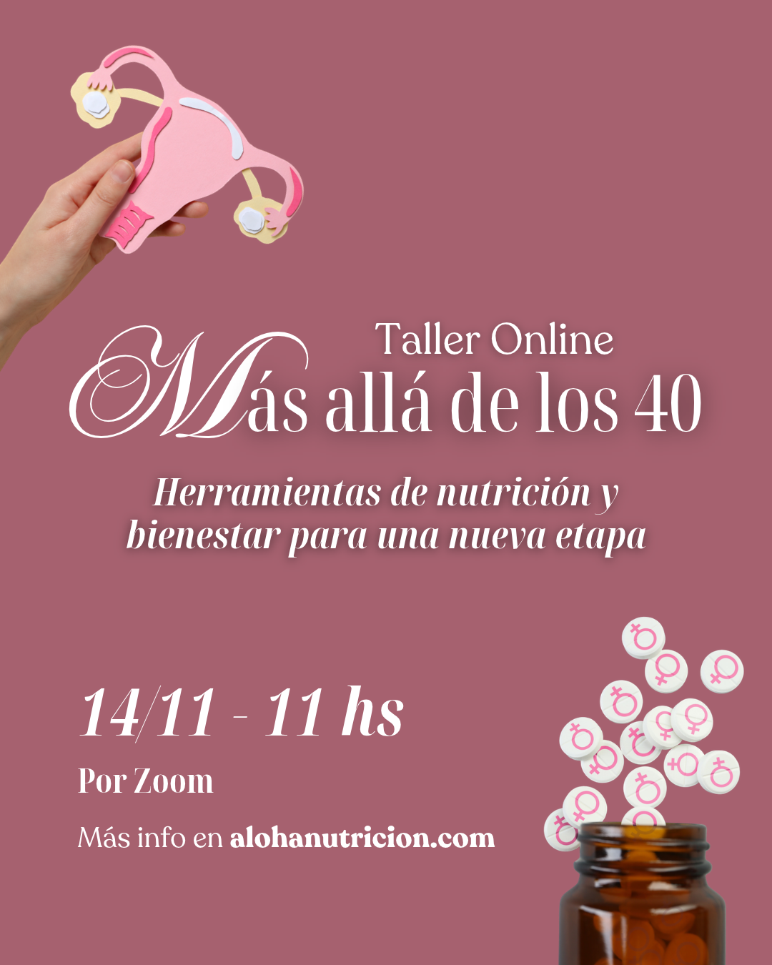Mas allá de los 40: herramientas de nutrición y bienestar